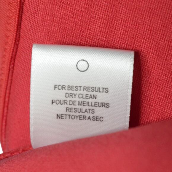 Halston Heritage Smooth Operator 2 Off Shoulder Sheath Mini Dress Red Cocktail - Picture 9 of 10